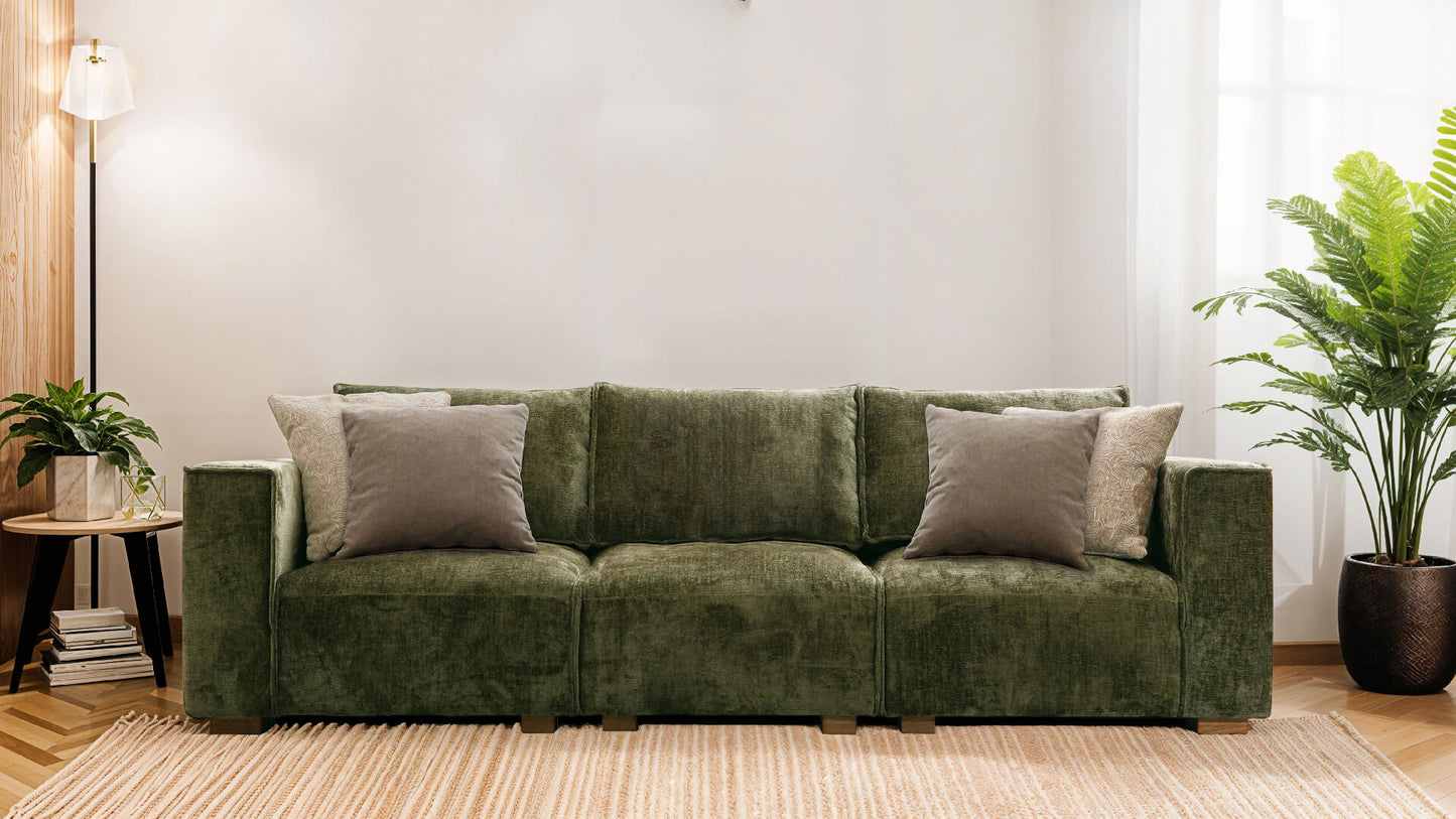 Bodhi Modular 3 Seater - Olive