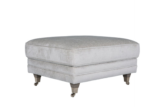 Belvedere Ottoman - Silver