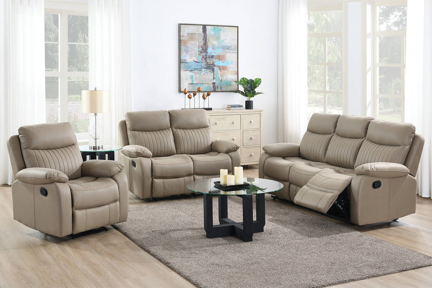 Barkley 1 Seater Manual Recliner - Brown