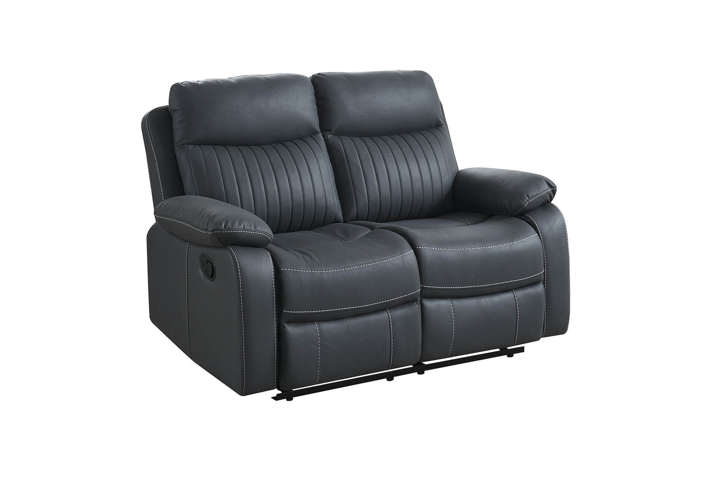 Barkley 2 Seater Manual Recliner - Dark Grey