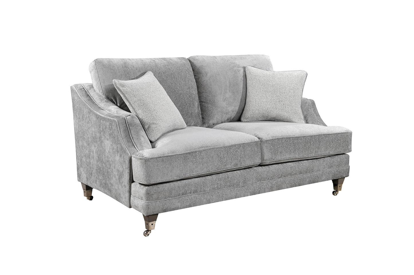 Belvedere 2 seater Fixed Back - Silver