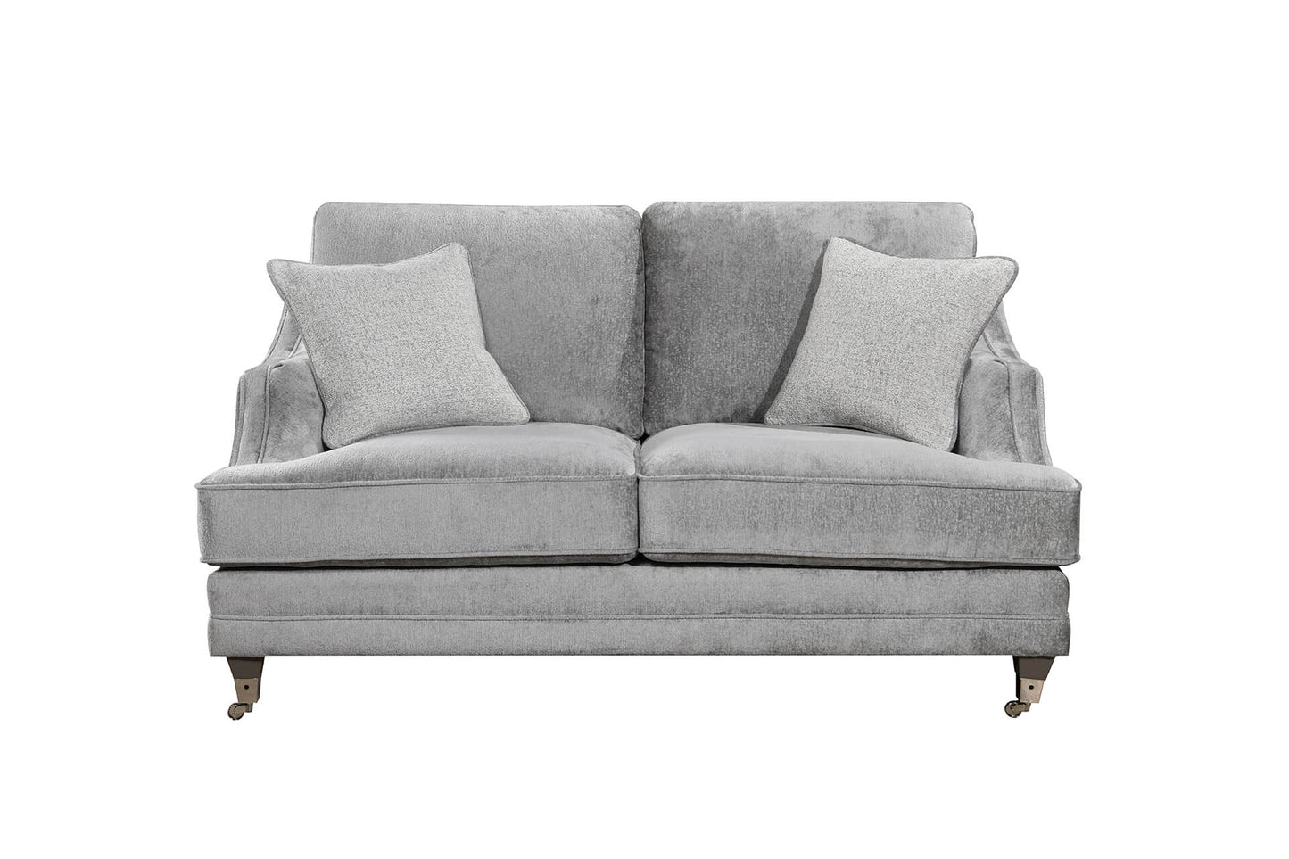 Belvedere 2 seater Fixed Back - Silver