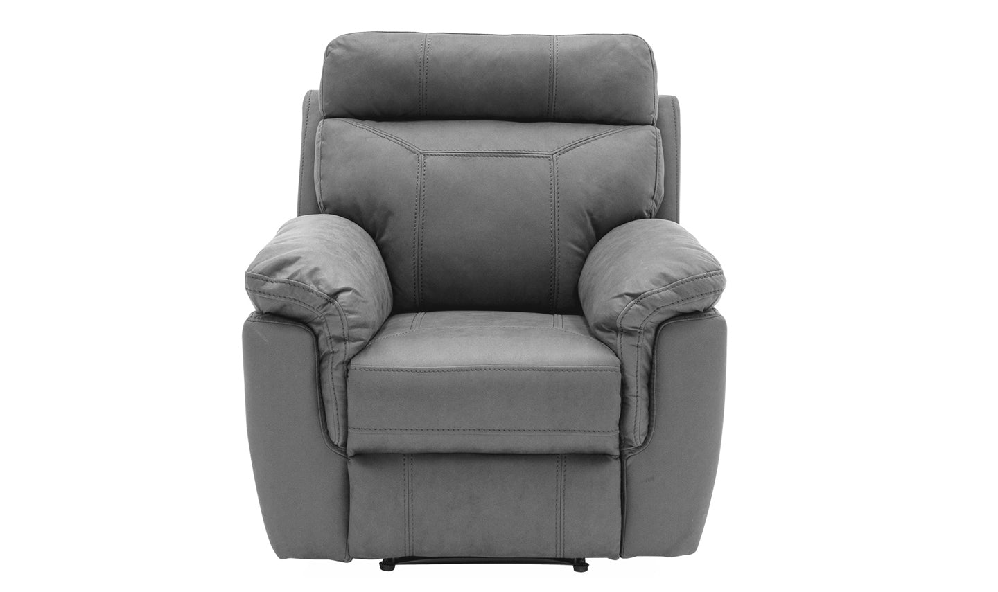 Baxter 1 Seater Manual Recliner - Grey