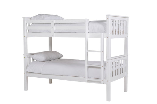 Bronson 3ft & 3ft Bunk Beds - White