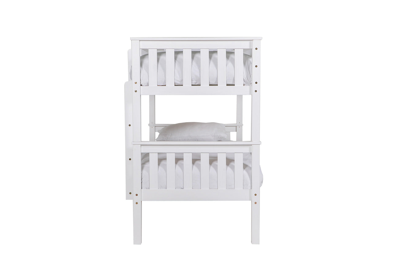 Bronson 3ft & 3ft Bunk Beds - White