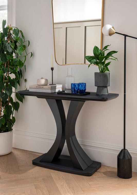 Daiva Console Table - Charcoal