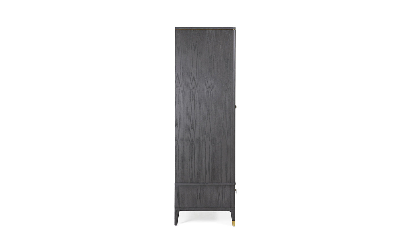 Diletta 2 Door Wardrobe - Ebony