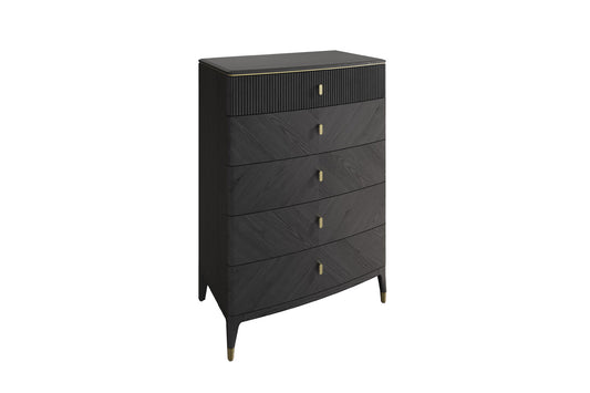 Diletta 5 Drawer Chest - Ebony