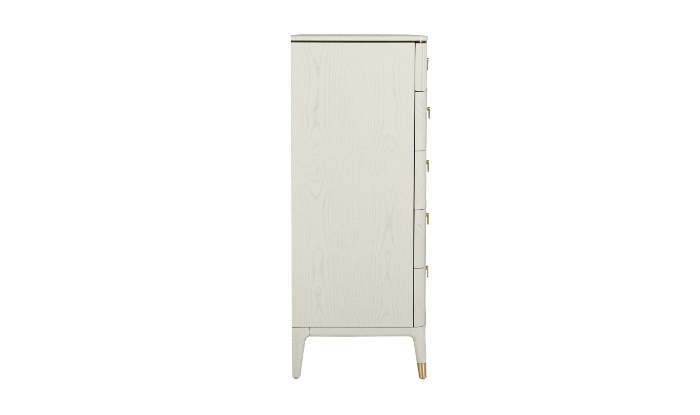 Diletta 5 Drawer Chest - Stone