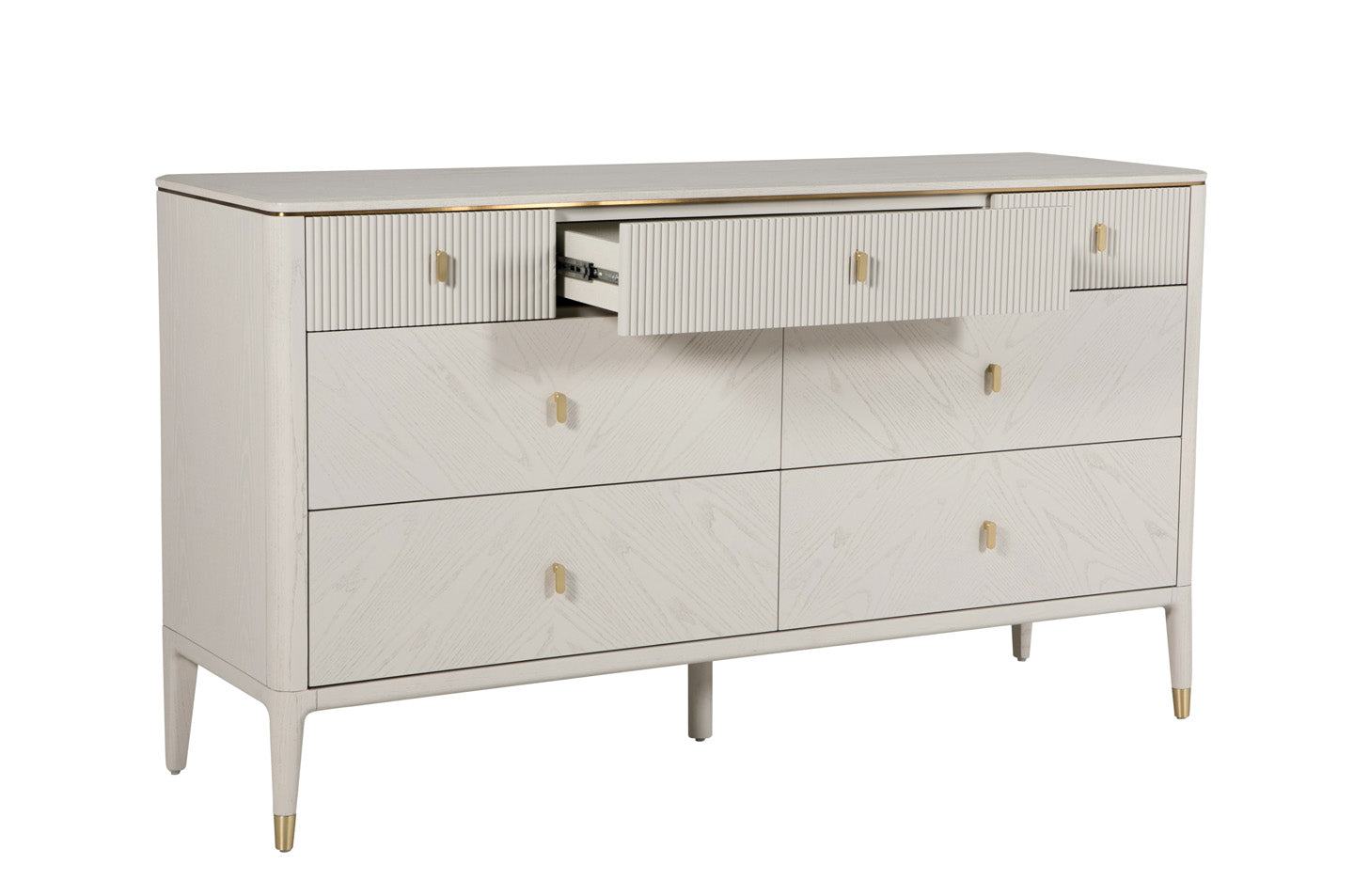 Diletta 7 Drawer Chest - Stone