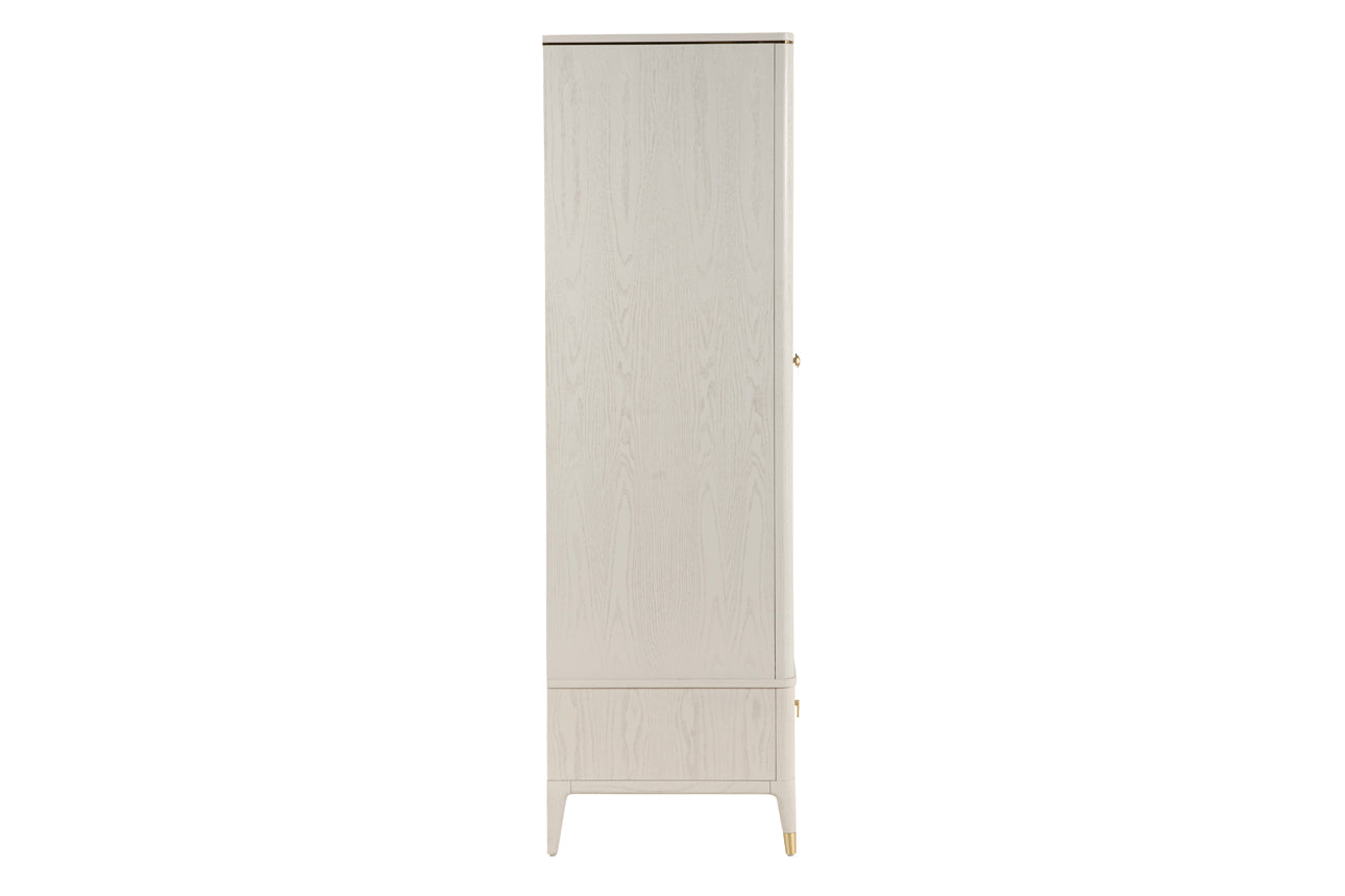 Diletta 2 Door Wardrobe - Stone