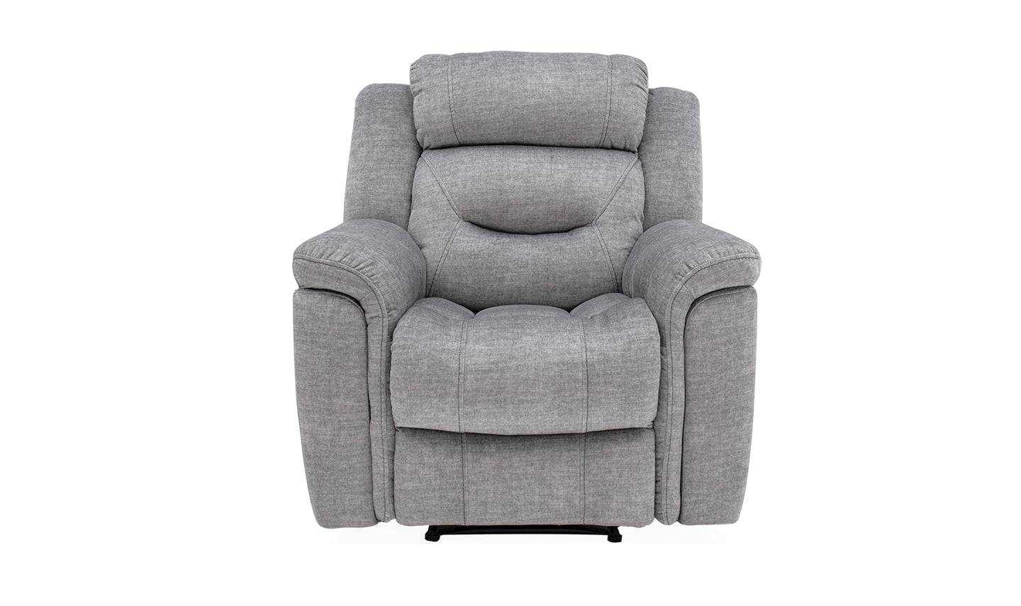 Dudley 1 Seater Manual Reclining Sofa - Grey