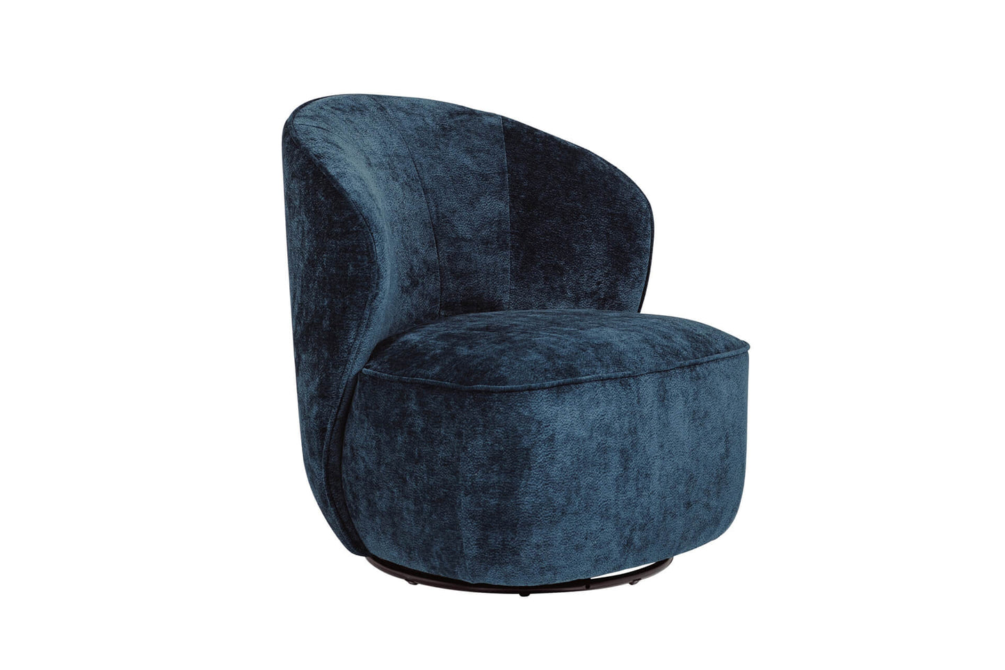 Edie Swivel Accent Chair - Blue