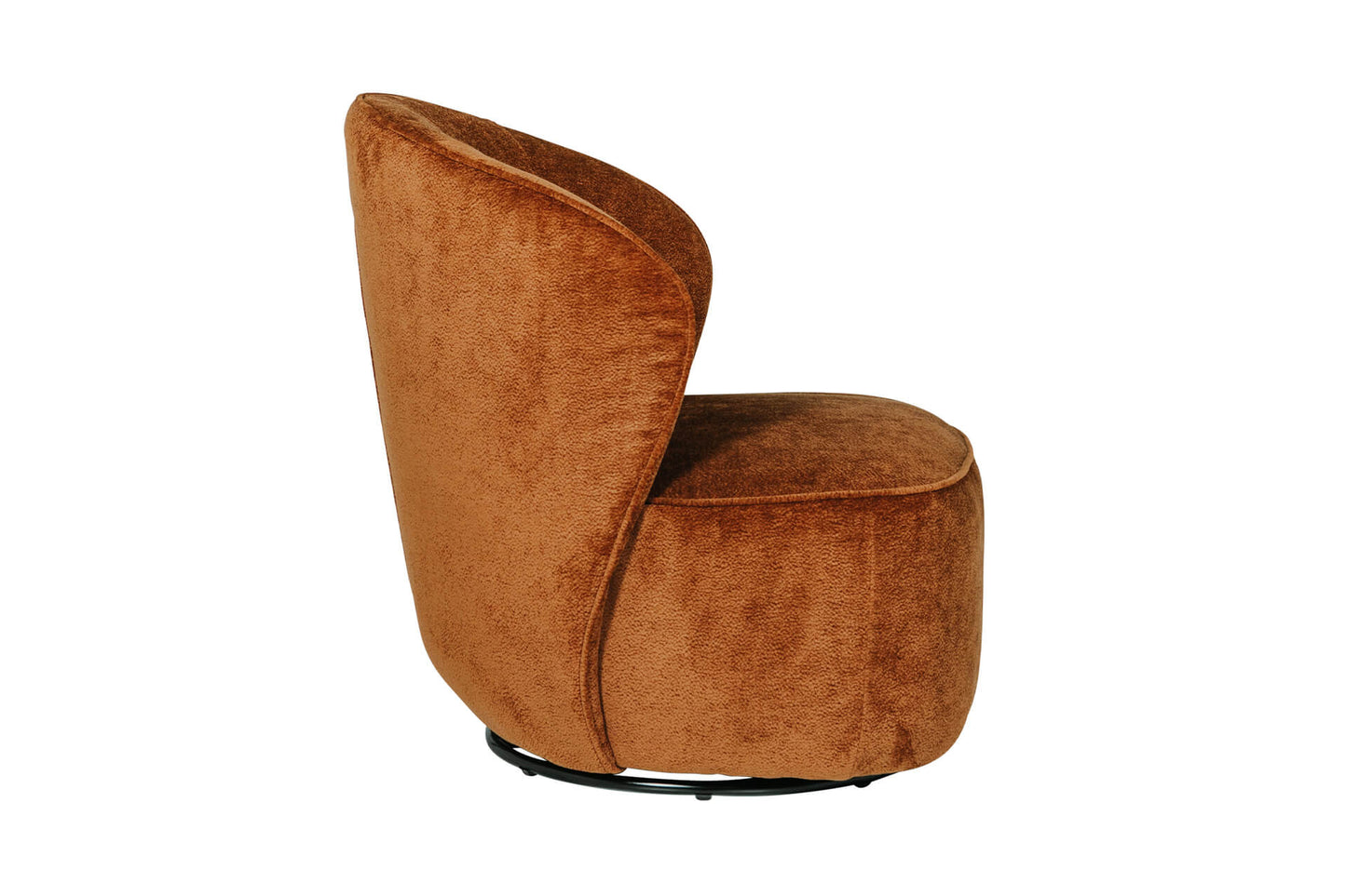 Edie Swivel Accent Chair - Rust