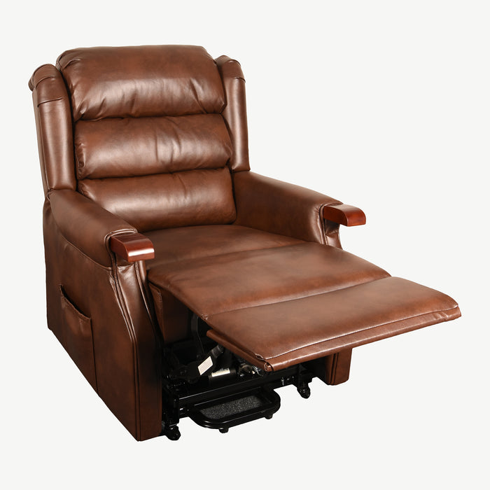 Exeter Tilt & Lift - Two Tone Leather Brown