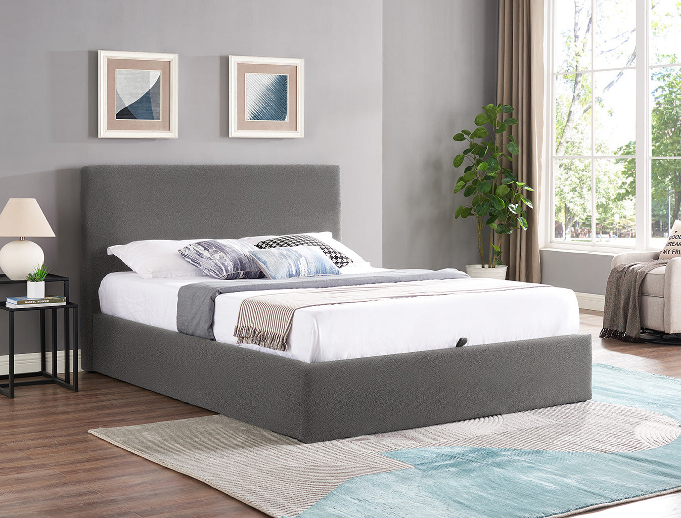 Ezra Ottoman Bed - Navy