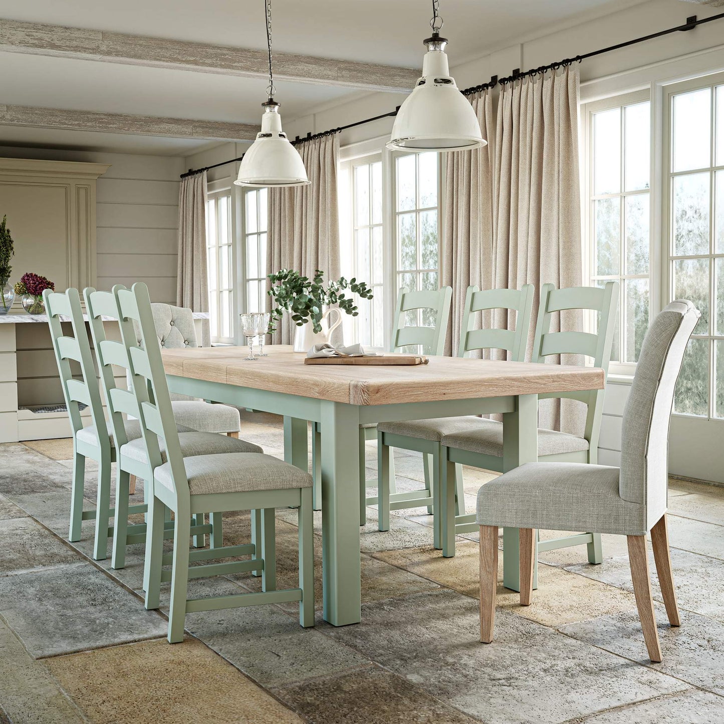 Salcombe Dining Tables - Sage