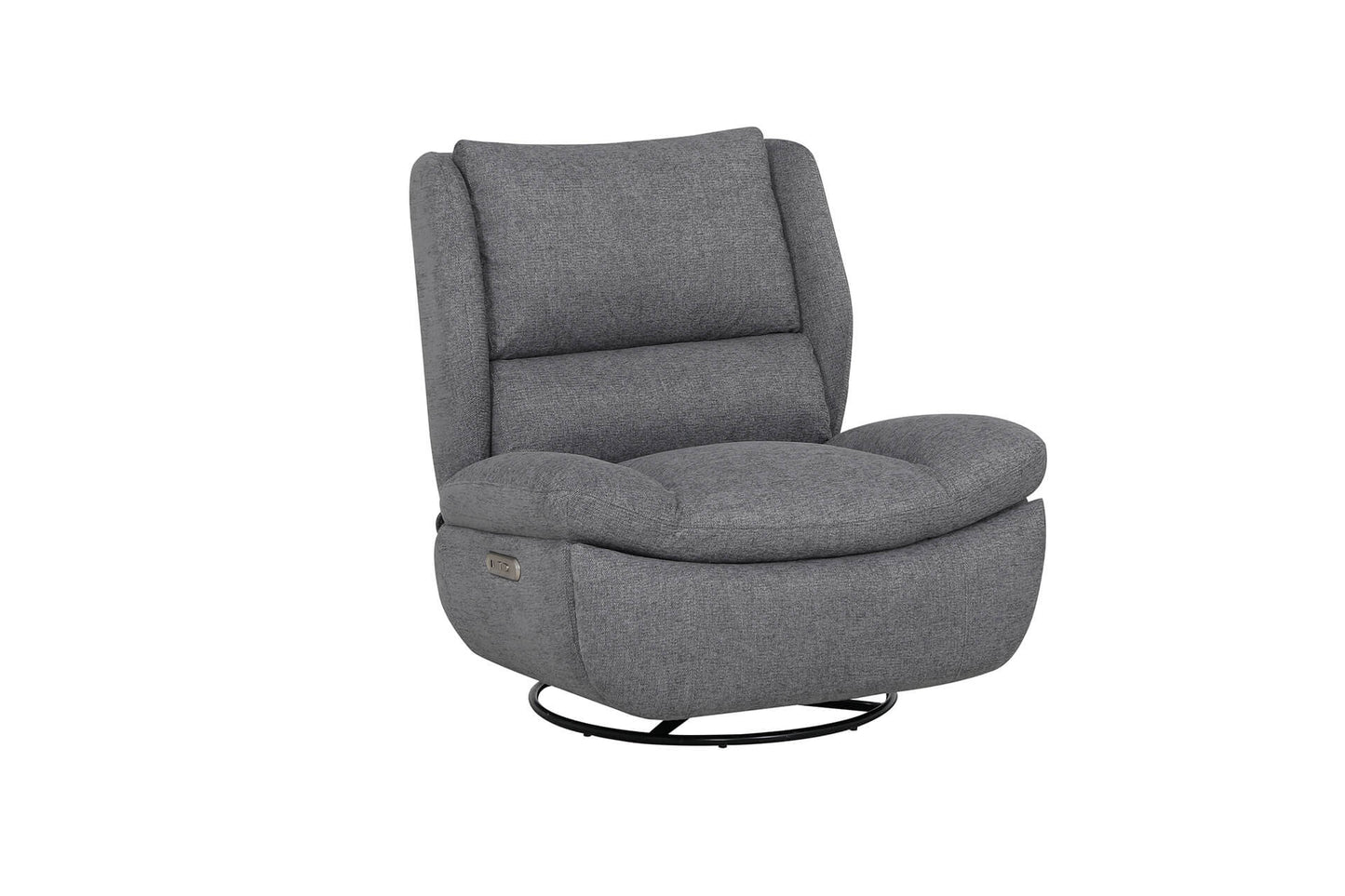 Freddy Electric Reclining Swivel Glider Chair - Grey