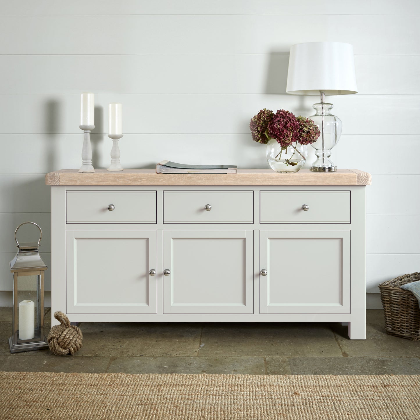 Salcombe Large Sideboard - Stone