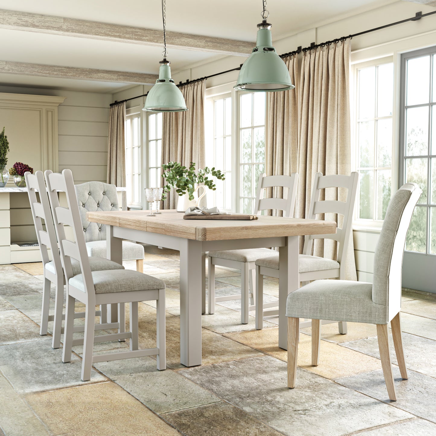 Salcombe Dining Tables - Stone