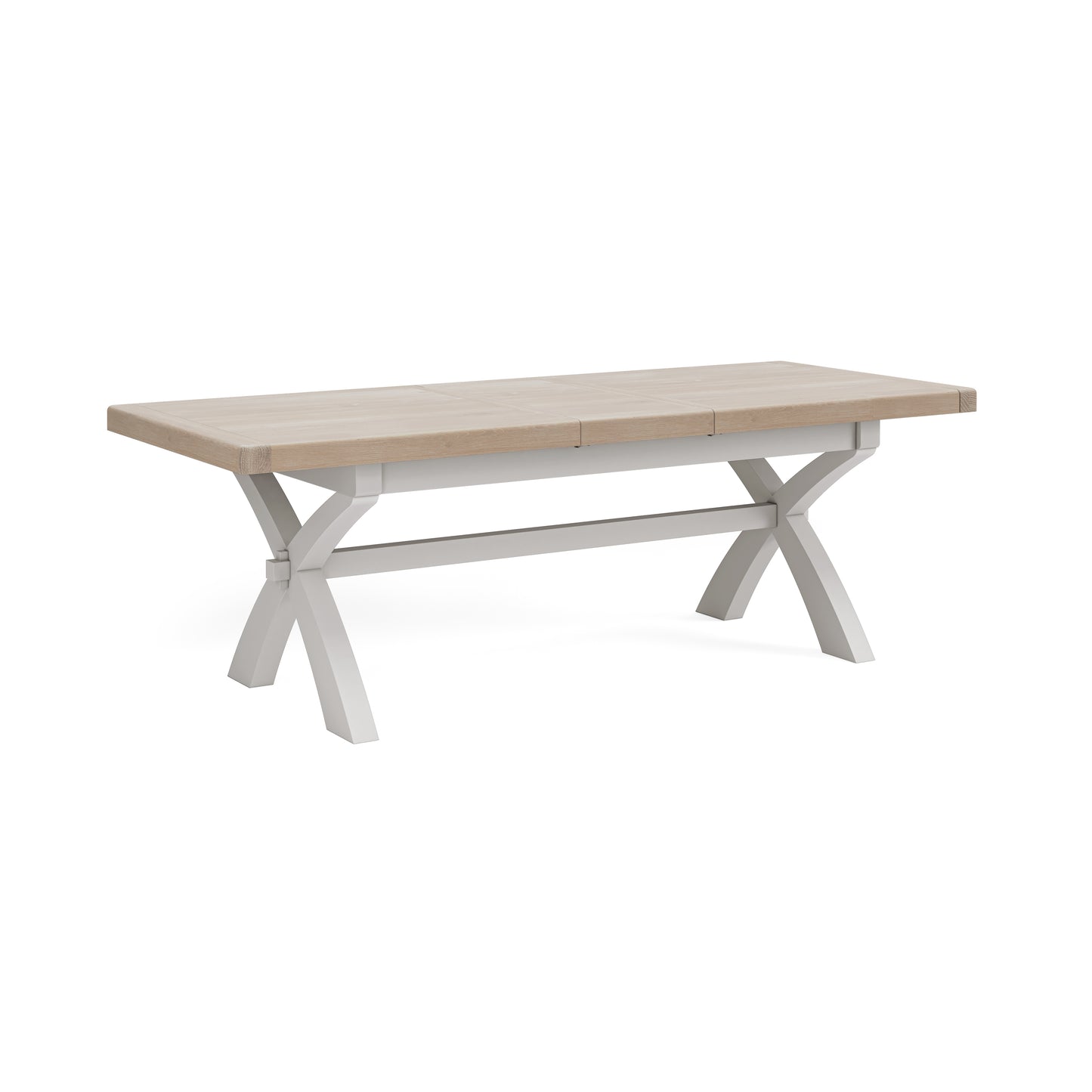 Salcombe Cross Leg Ext. Dining Table - Stone