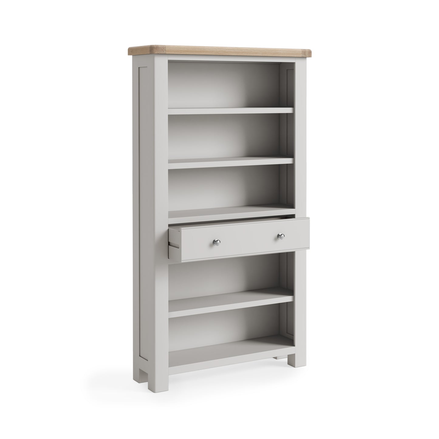 Salcombe Large Bookcase - Stone