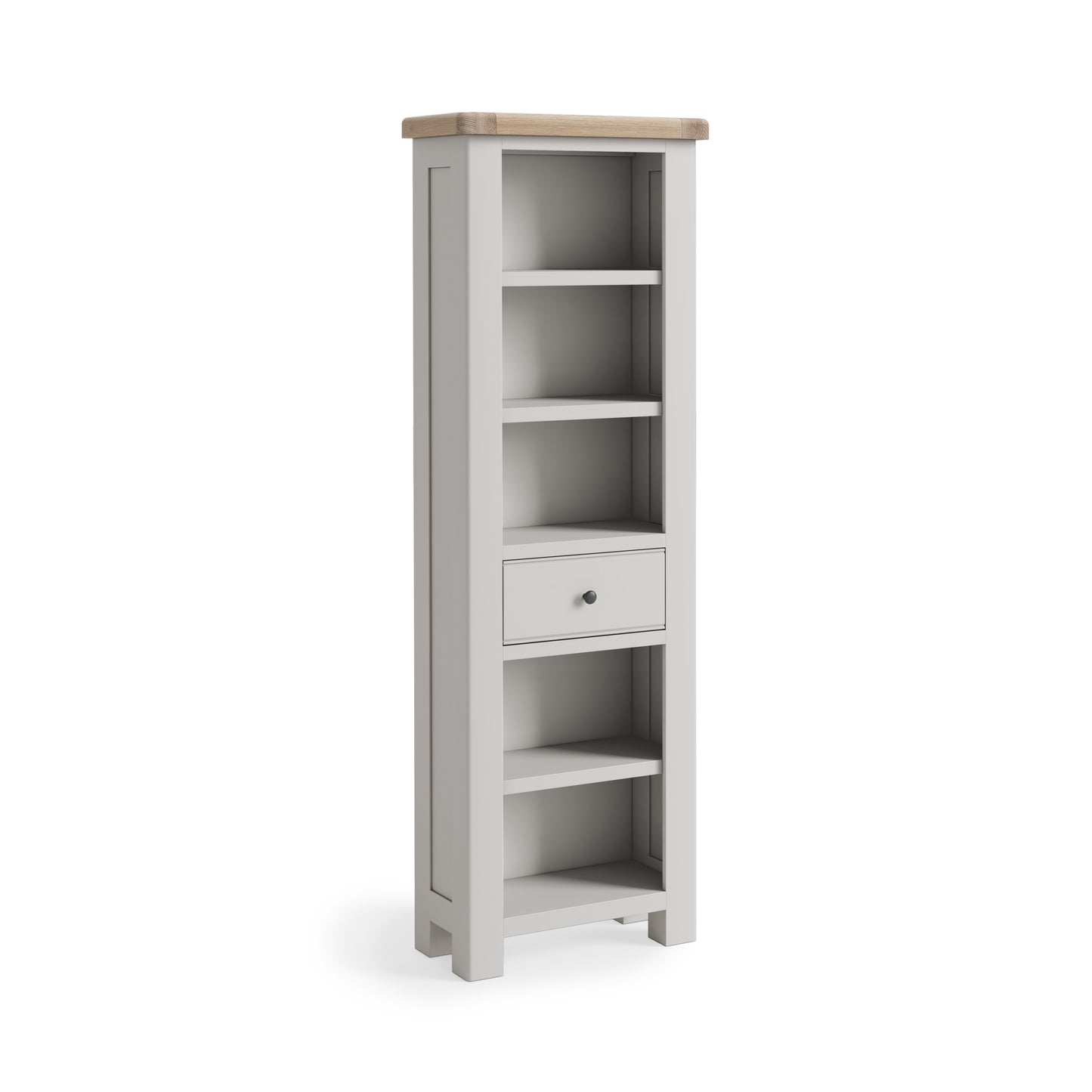 Salcombe Slim Bookcase - Stone