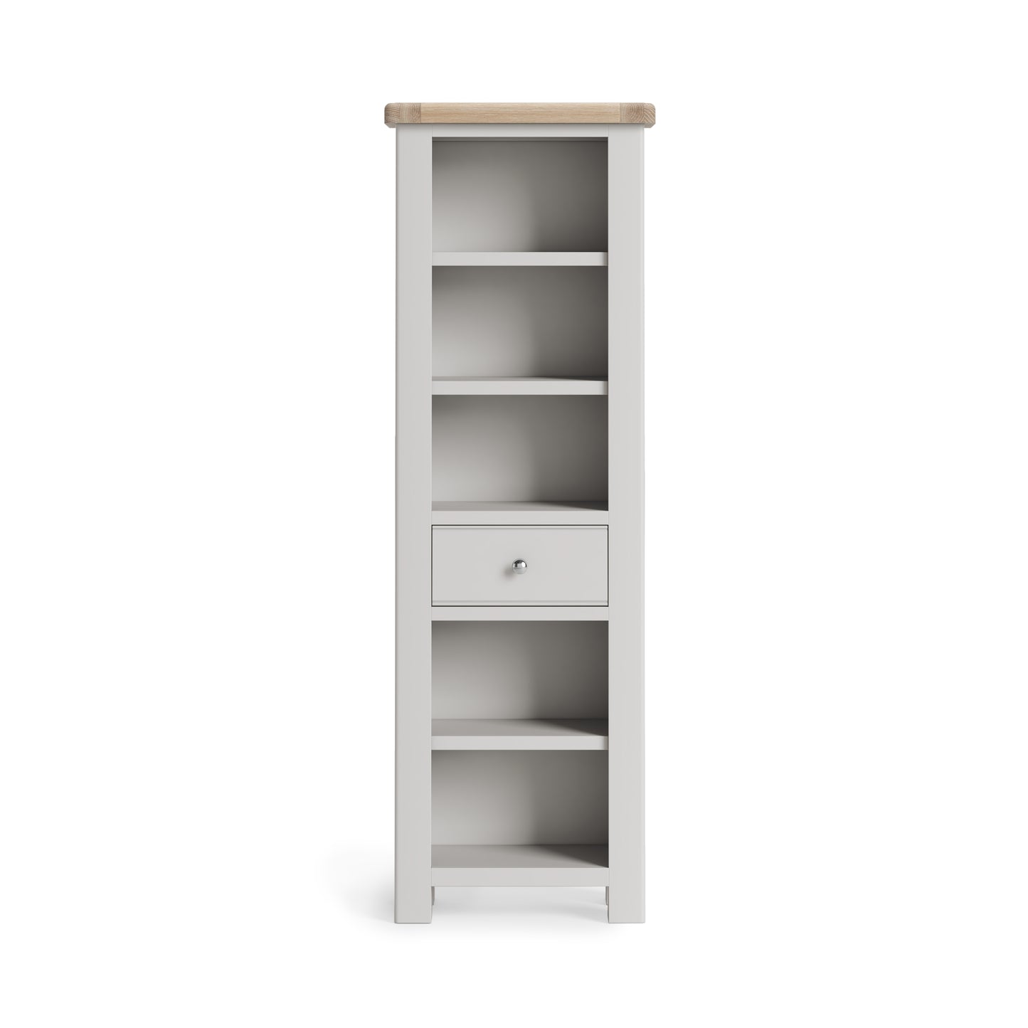 Salcombe Slim Bookcase - Stone