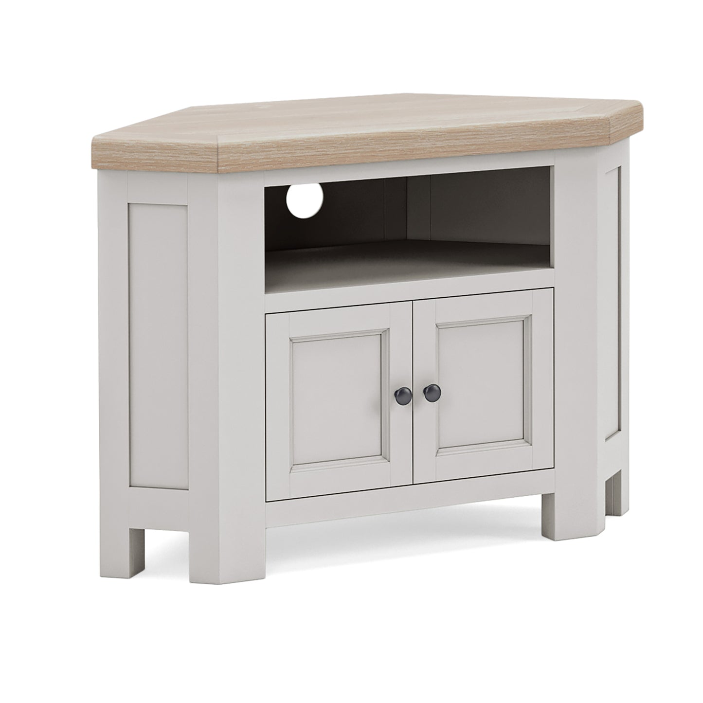 Salcombe Corner TV Unit - Stone