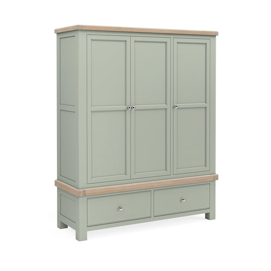 Salcombe Triple Wardrobe - Sage