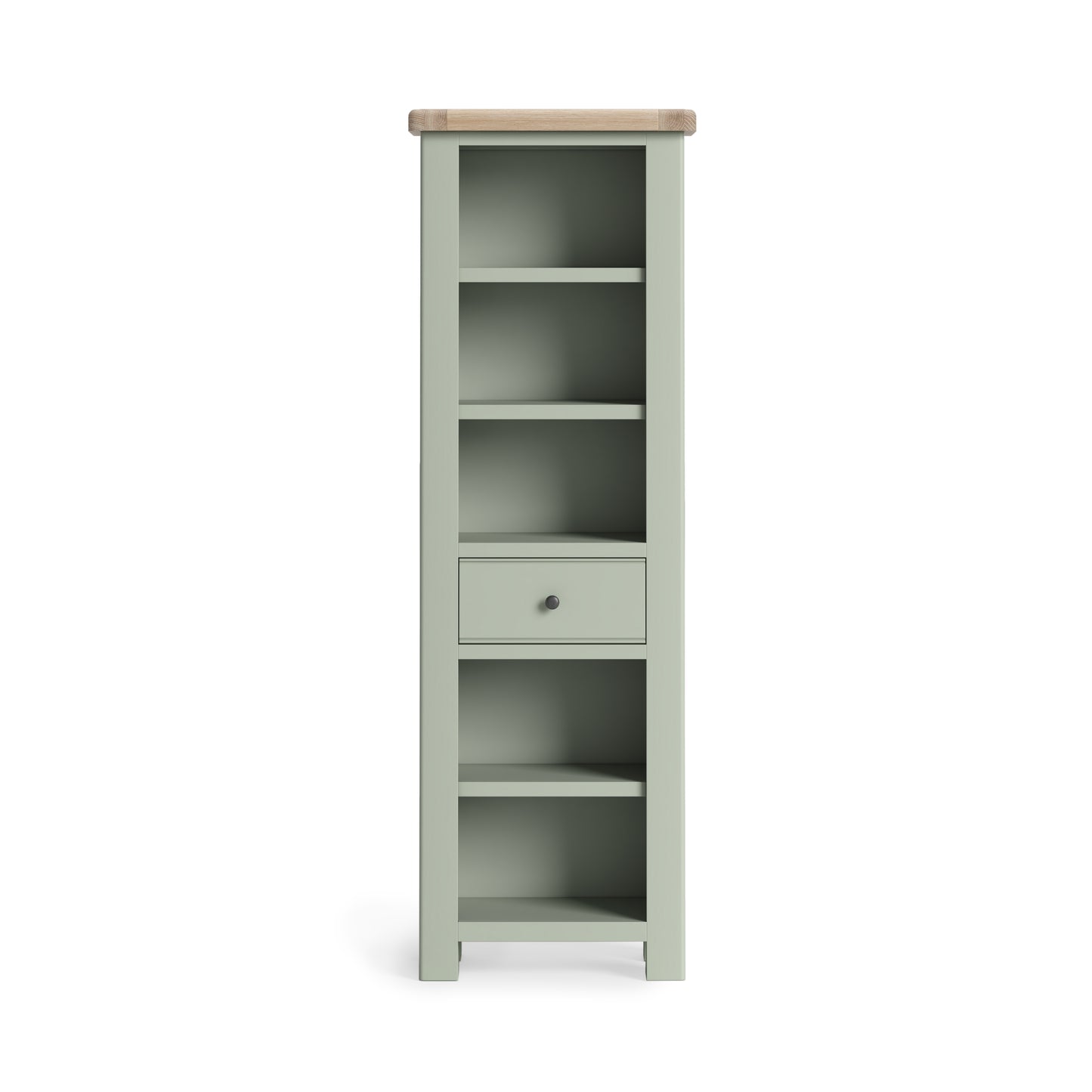 Salcombe Slim Bookcase - Sage