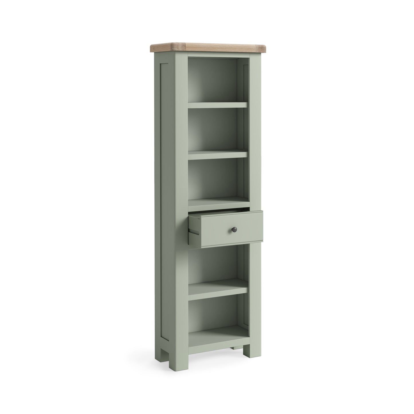 Salcombe Slim Bookcase - Sage