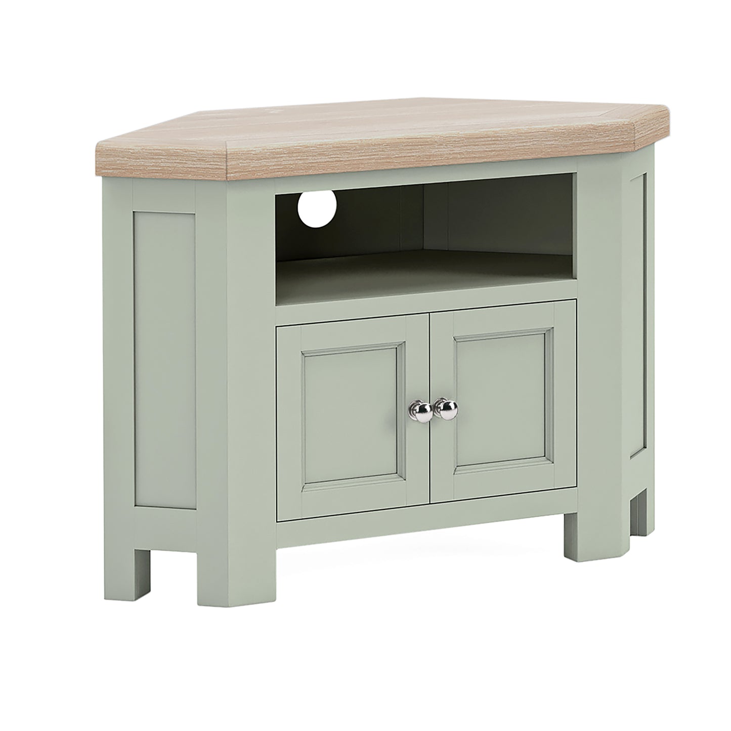 Salcombe Corner TV Unit - Sage