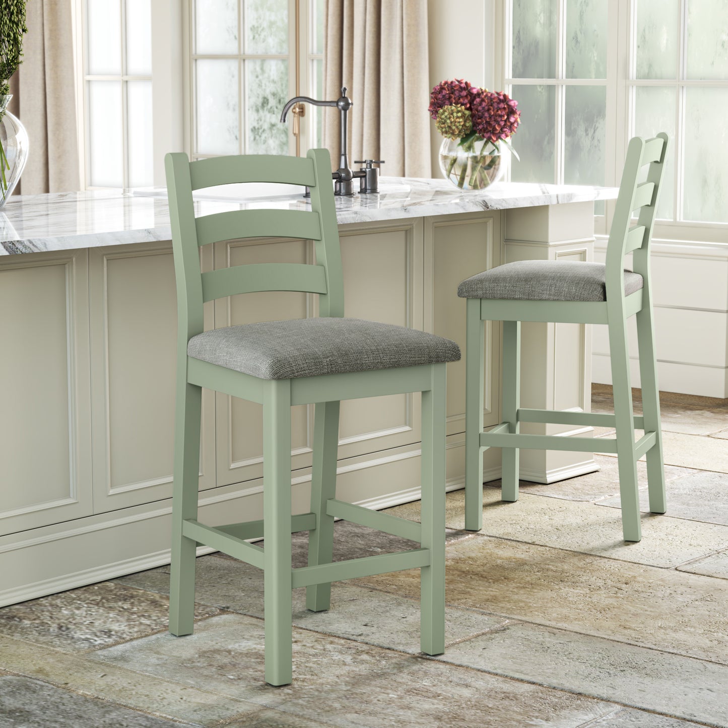 Salcombe Bar Stool - Sage