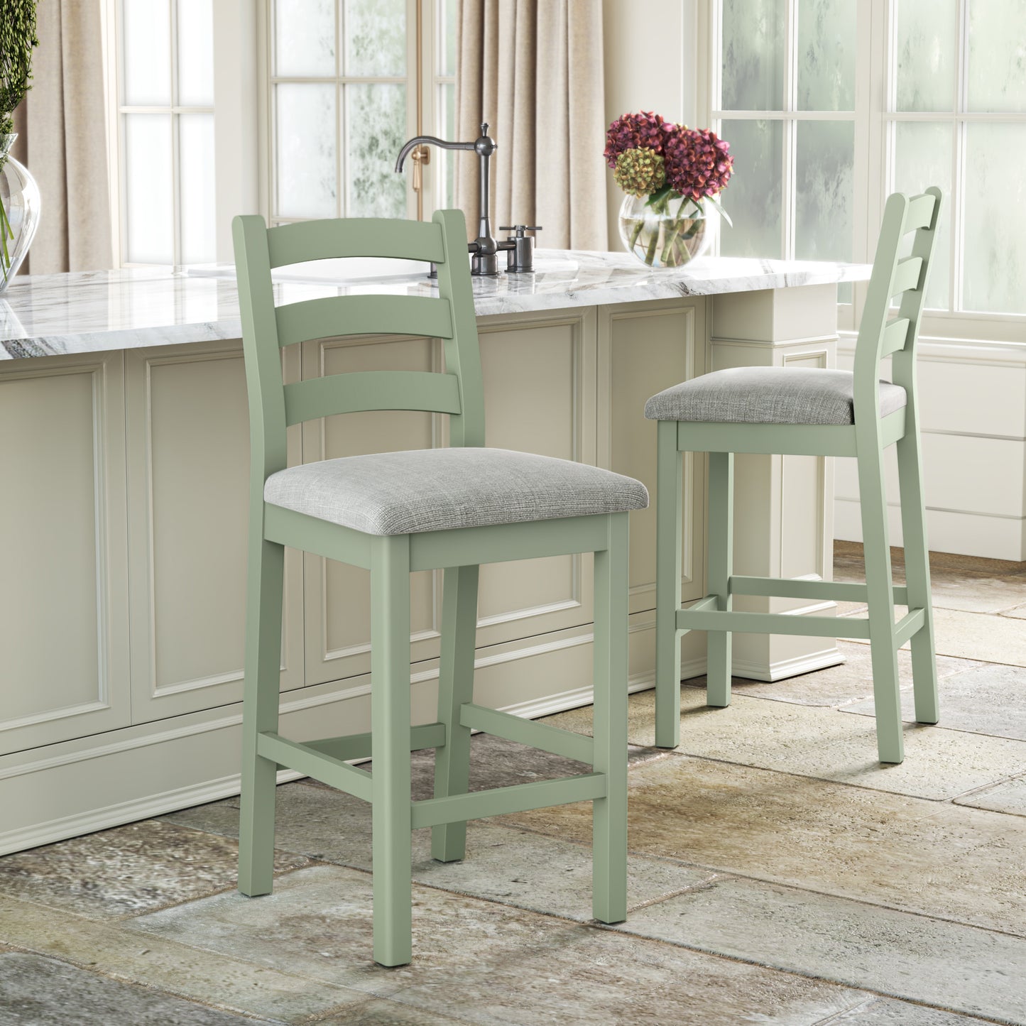 Salcombe Bar Stool - Sage