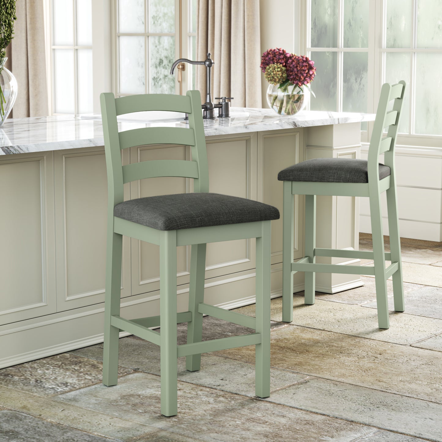 Salcombe Bar Stool - Sage