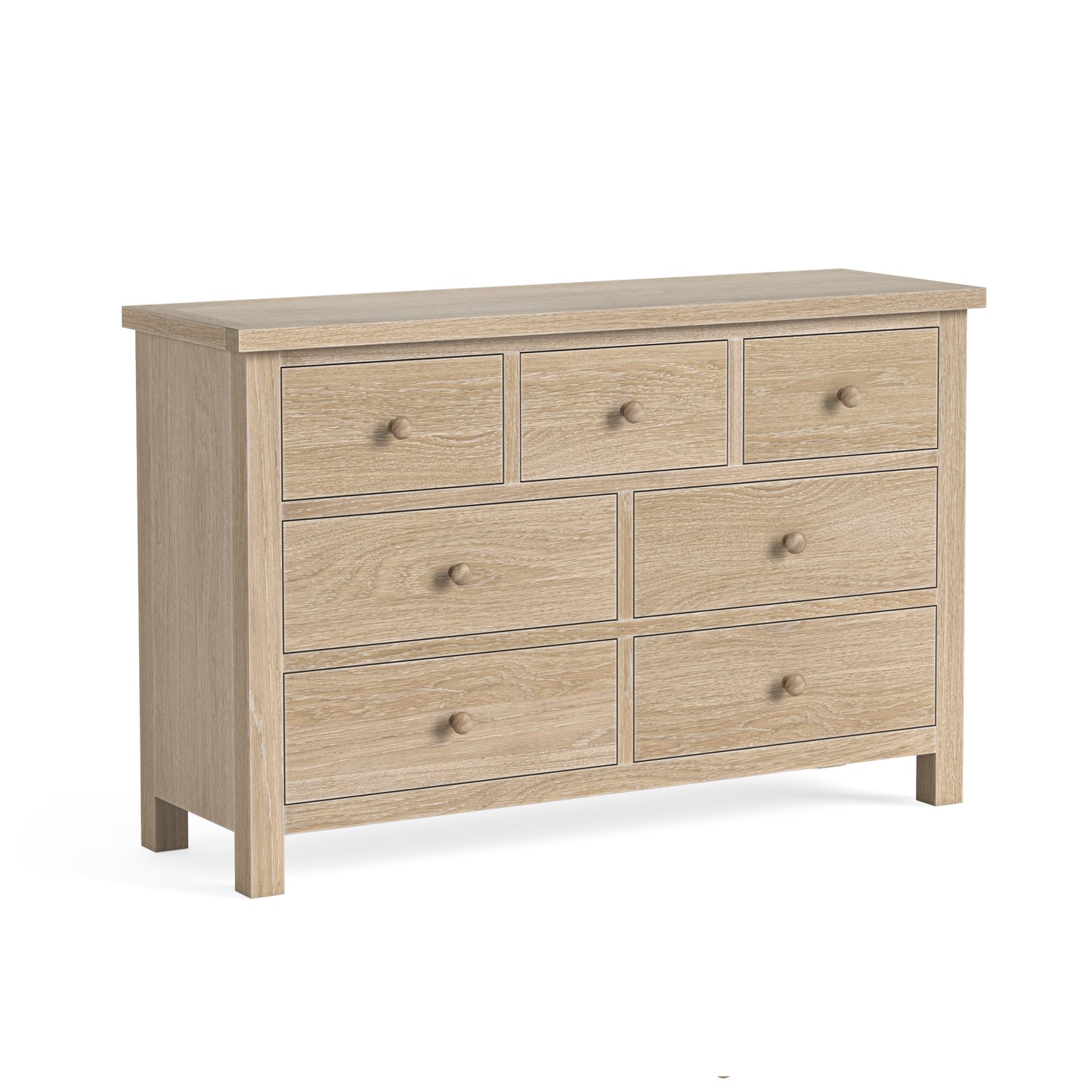 Modern Country 3/4 Wide Chest - Oak