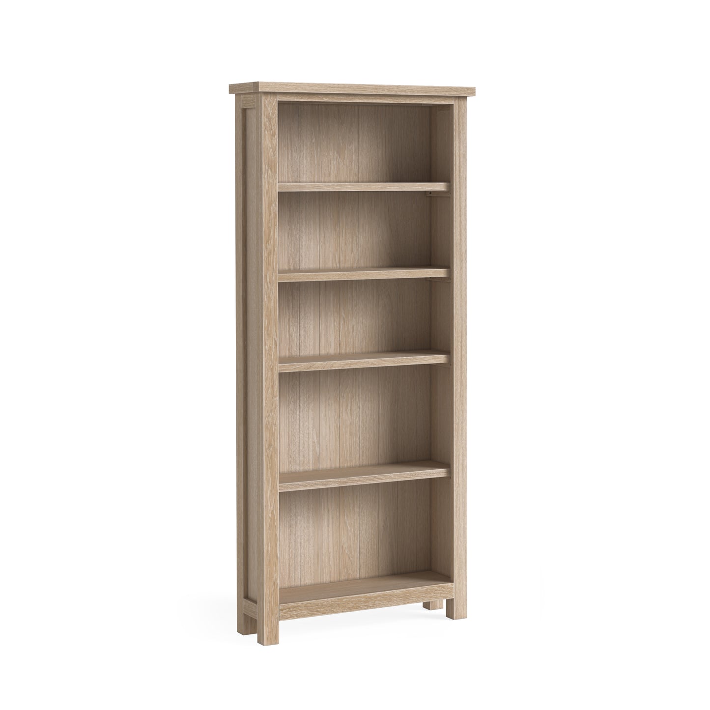 Modern Country Large Bookcase - Oak