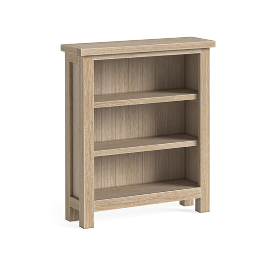 Modern Country Low Bookcase - Oak