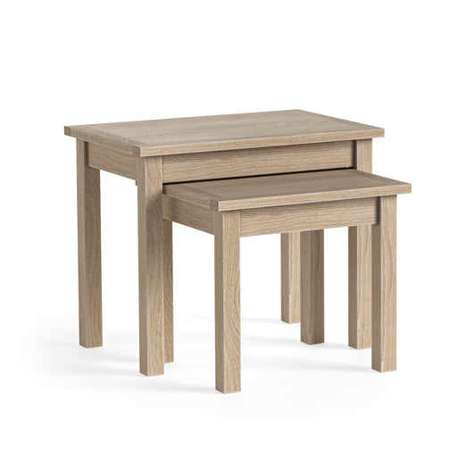 Modern Country Nest of Tables - Oak