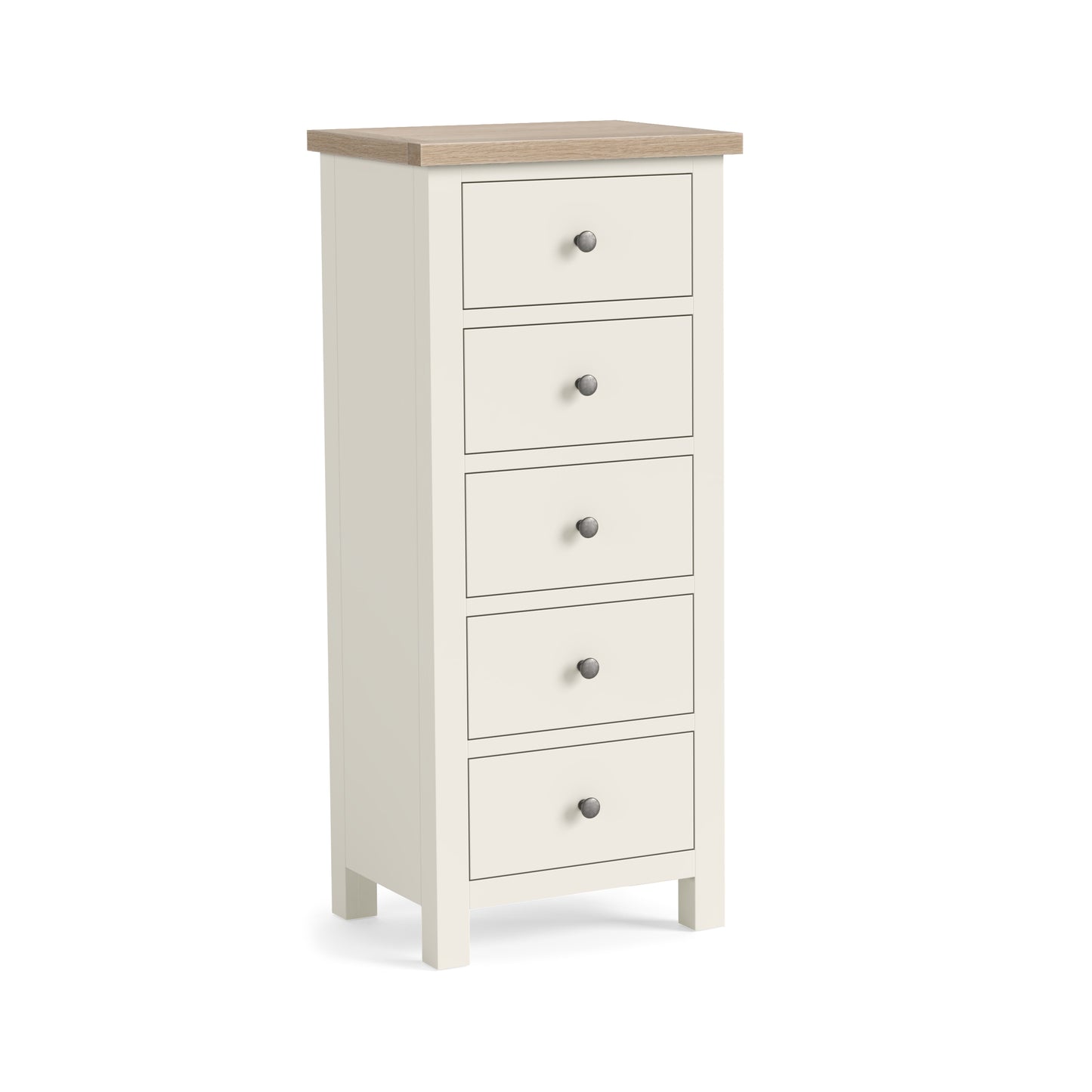 Modern Country 5 DRWR Tallboy - Coconut