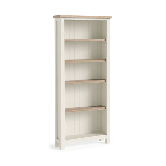 Modern Country Large Bookcase - Coconut