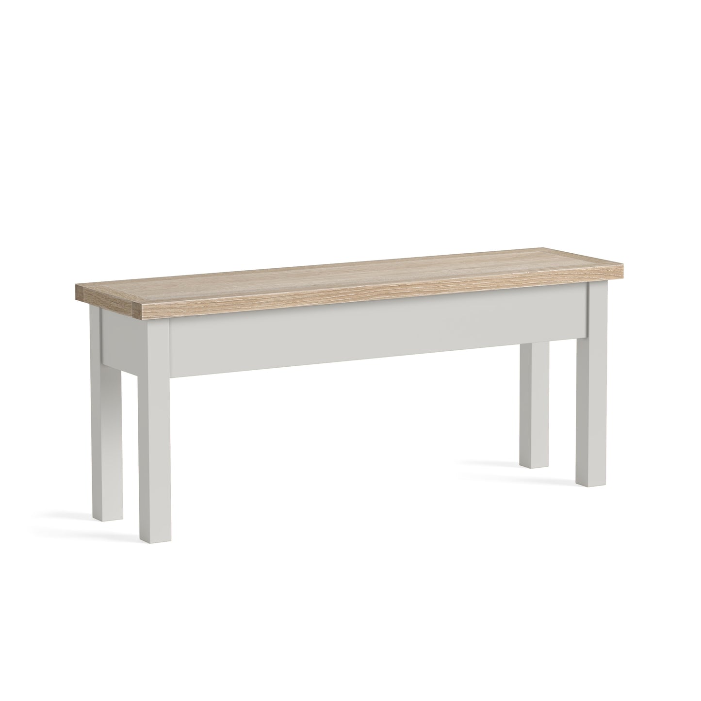 Shallow Storage Bench - Grey