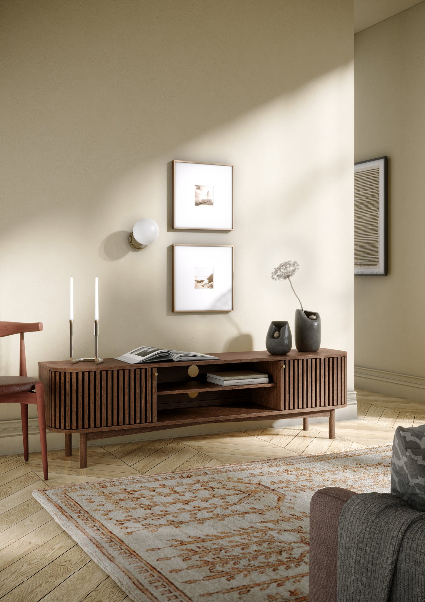 Soho Large TV Unit - Brown