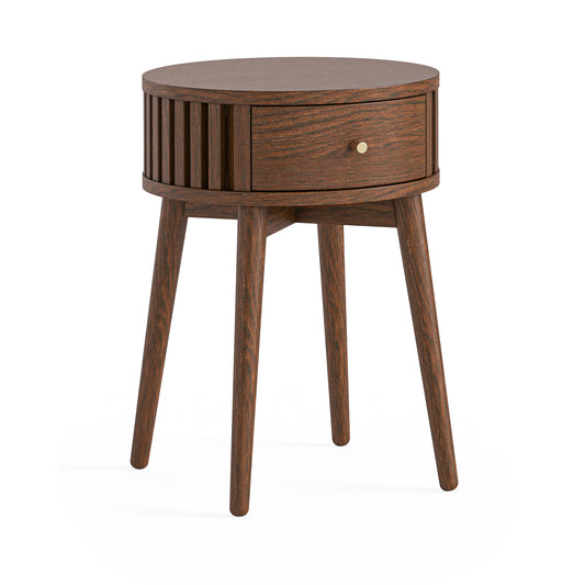 Soho Round Side Table - Brown