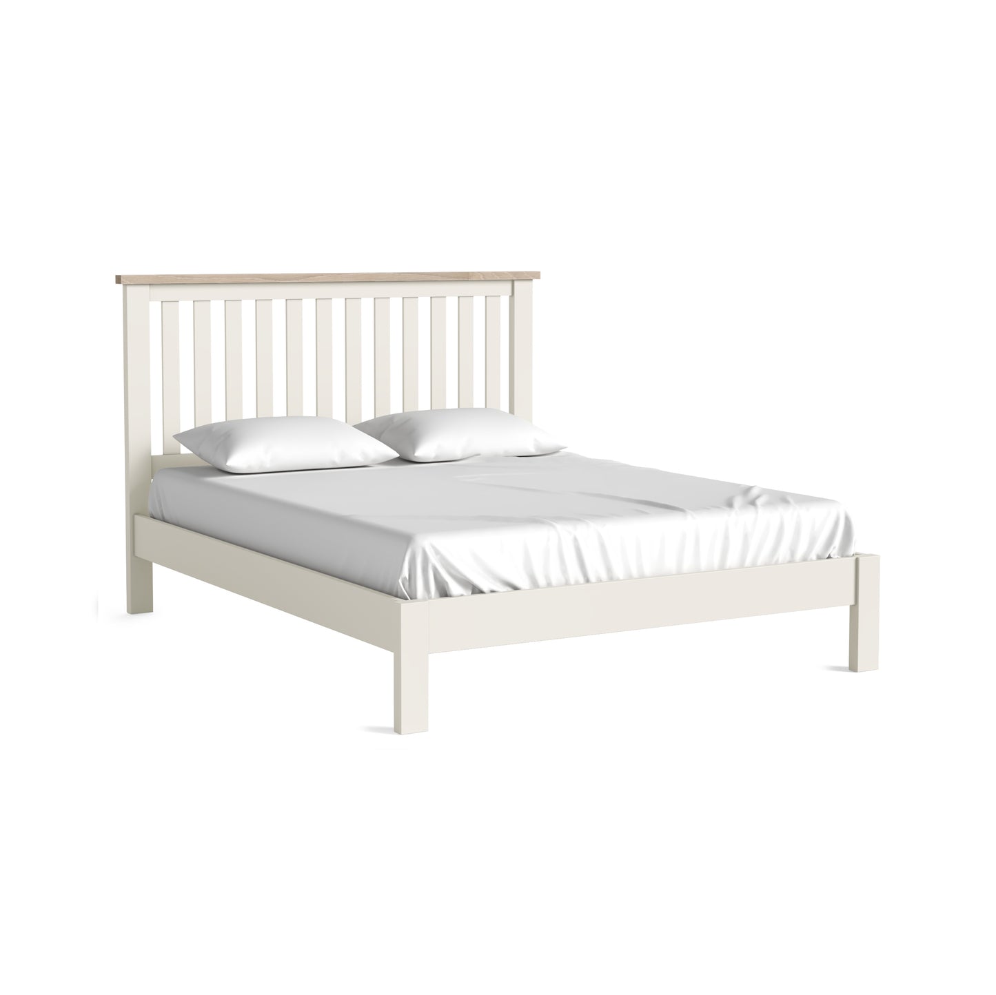 Modern Country 4'6 & 5' Beds - Coconut