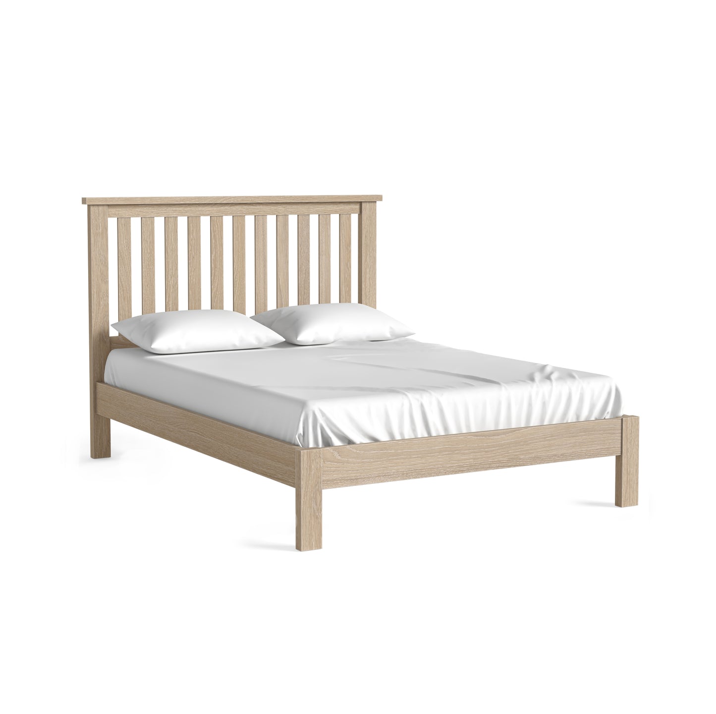 Modern Country 4'6 & 5' Beds - Oak