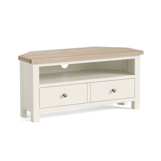 Modern Country Corner TV Unit - Coconut