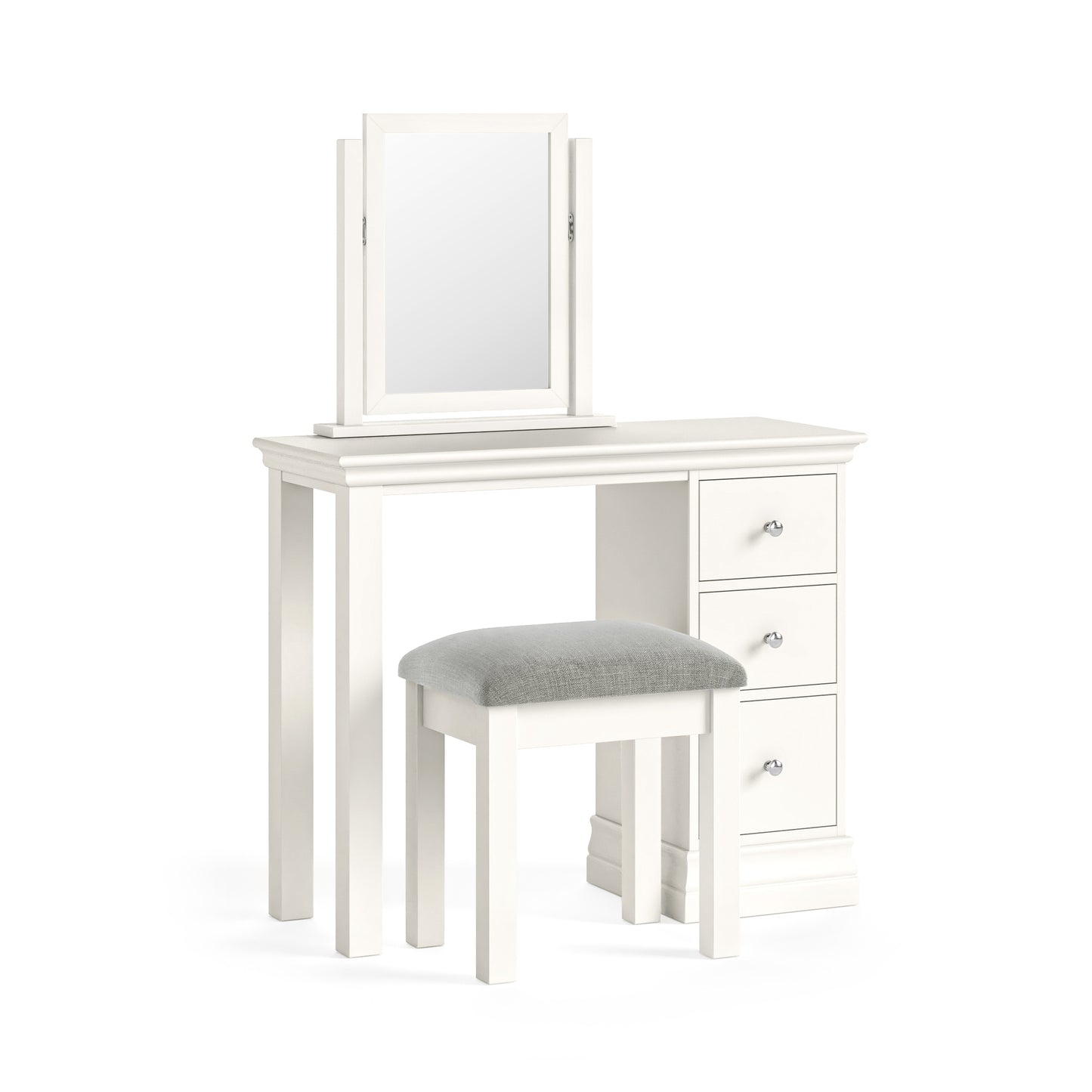 Burgundy Single Pedestal Dressing Table - Coconut