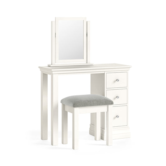Burgundy Single Pedestal Dressing Table - Coconut